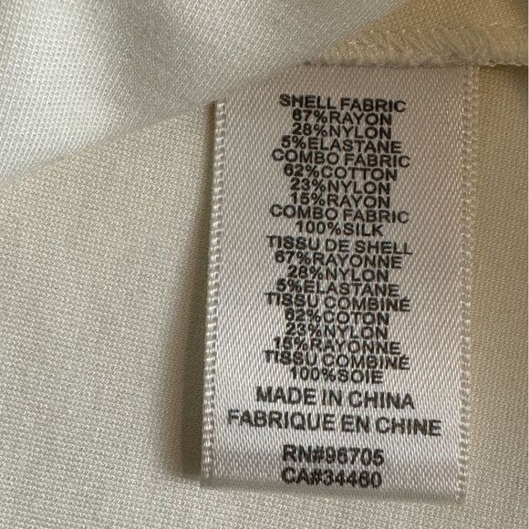 Rebecca Taylor Ivory Black Lace Peplum Top 10 - Picture 9 of 9